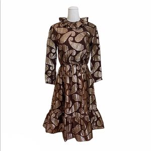 Vintage 1960s | Small | Dazzling silk metallic party dress by Ceil Chapman